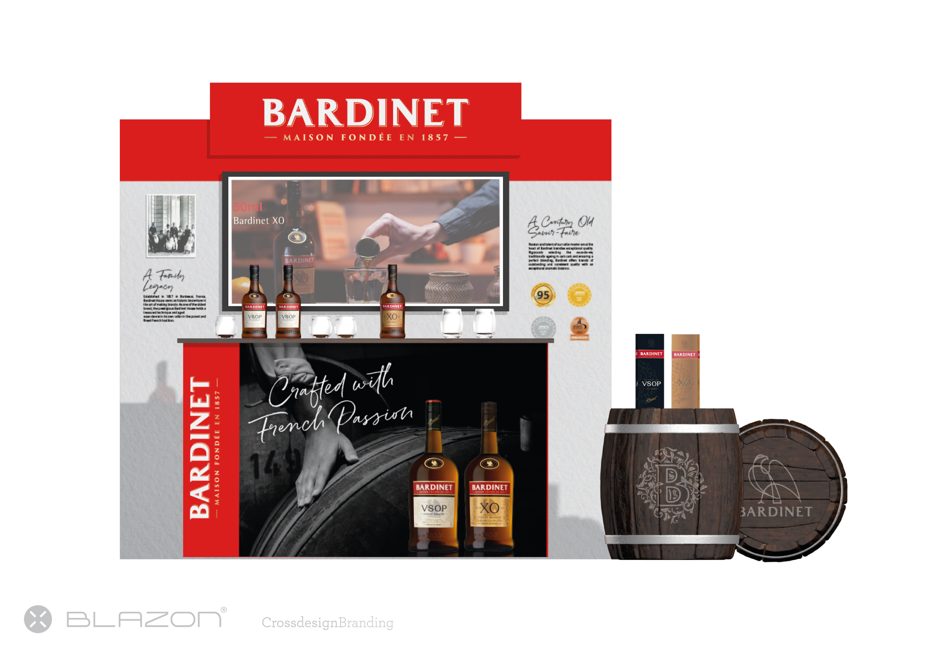 blazon design BARDINET - THÉÂTRALISATION