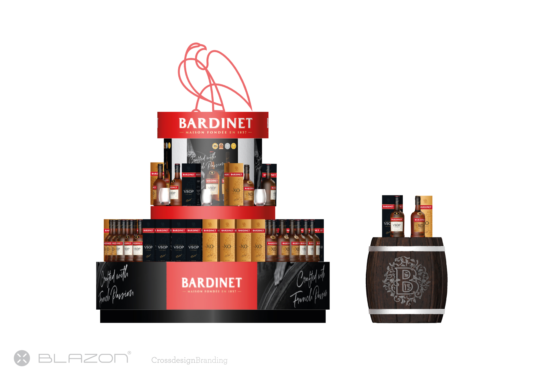 blazon design BARDINET - THÉÂTRALISATION
