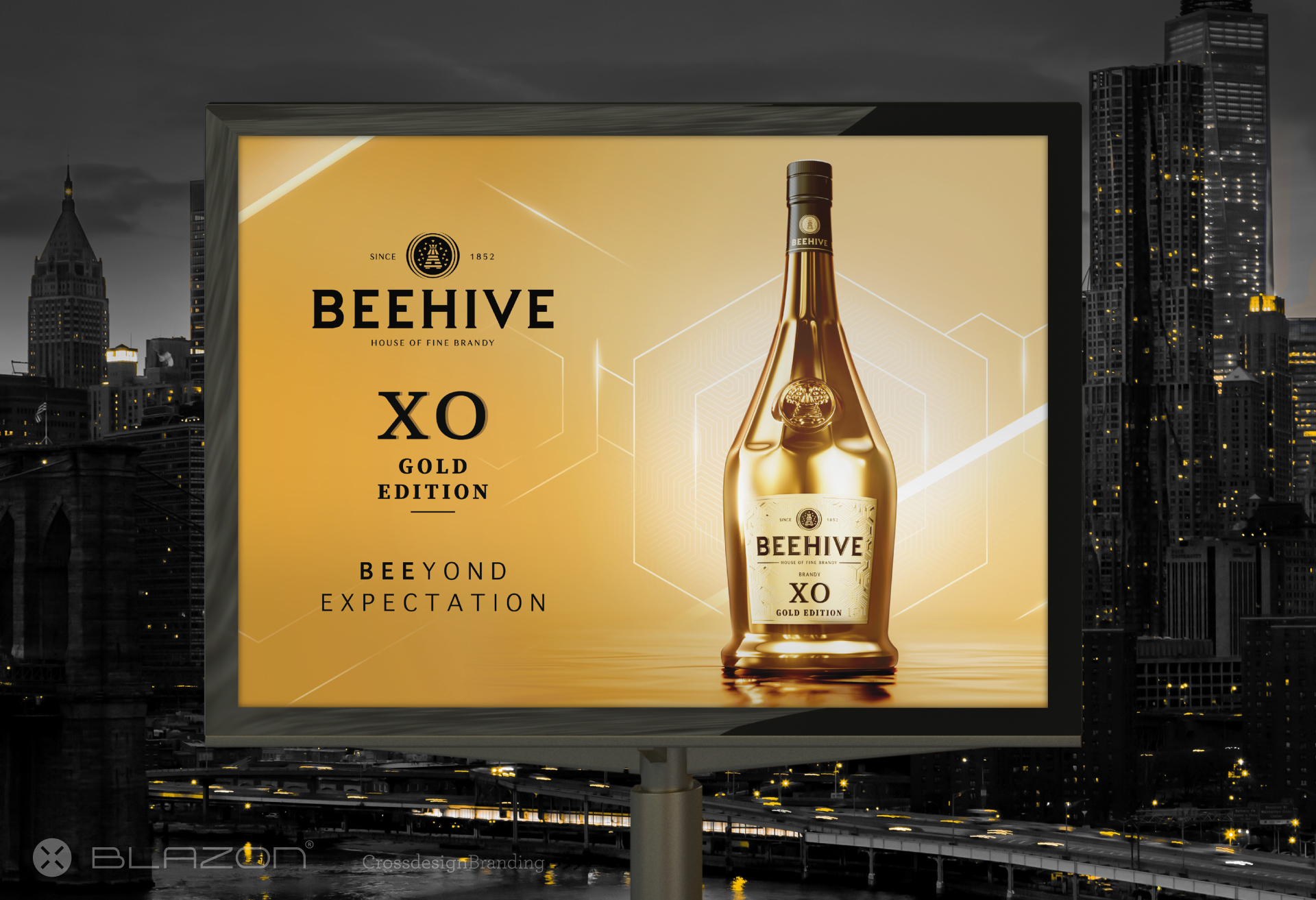 blazon design BEEHIVE XO GOLD EDITION