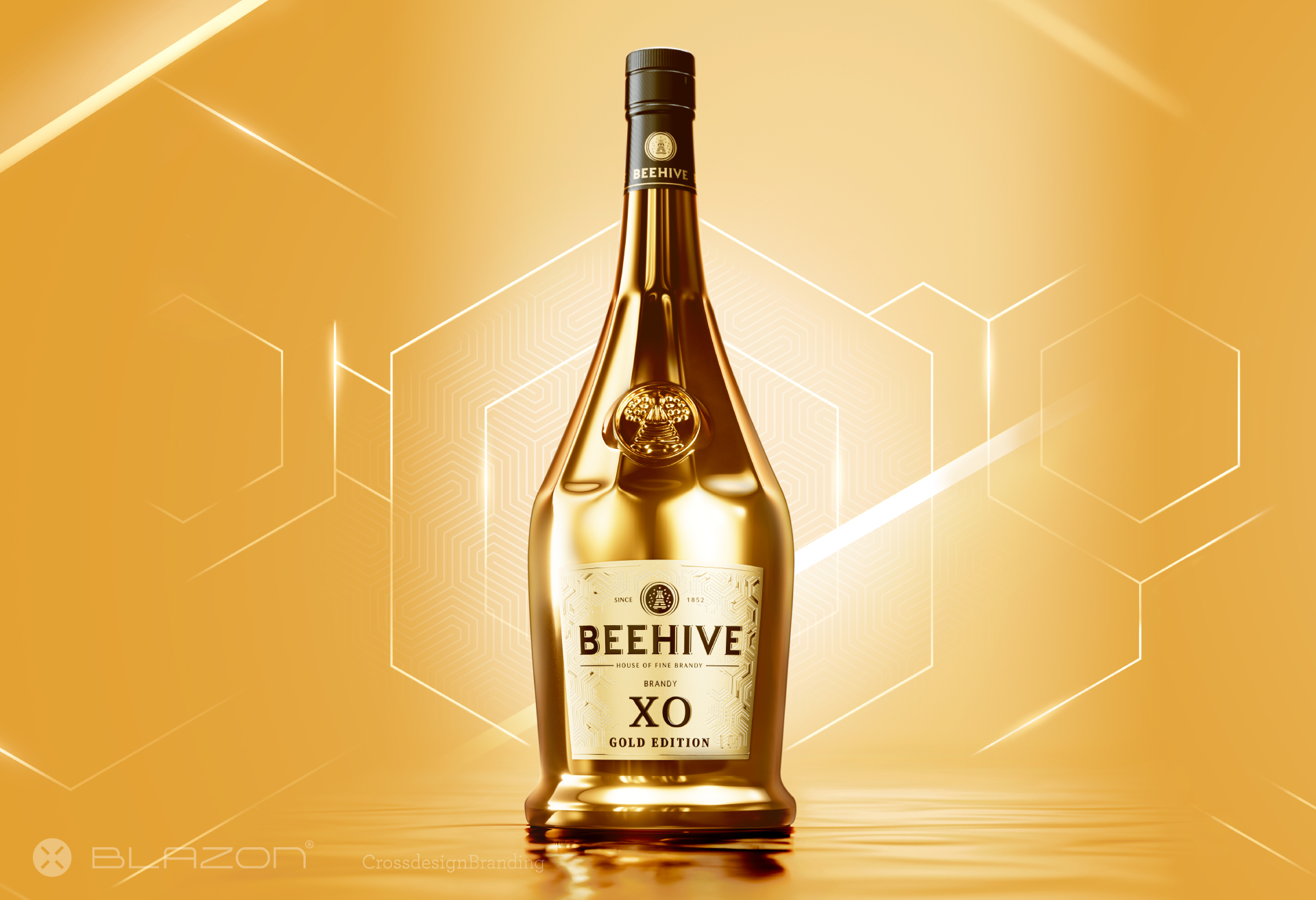 blazon design BEEHIVE XO GOLD EDITION