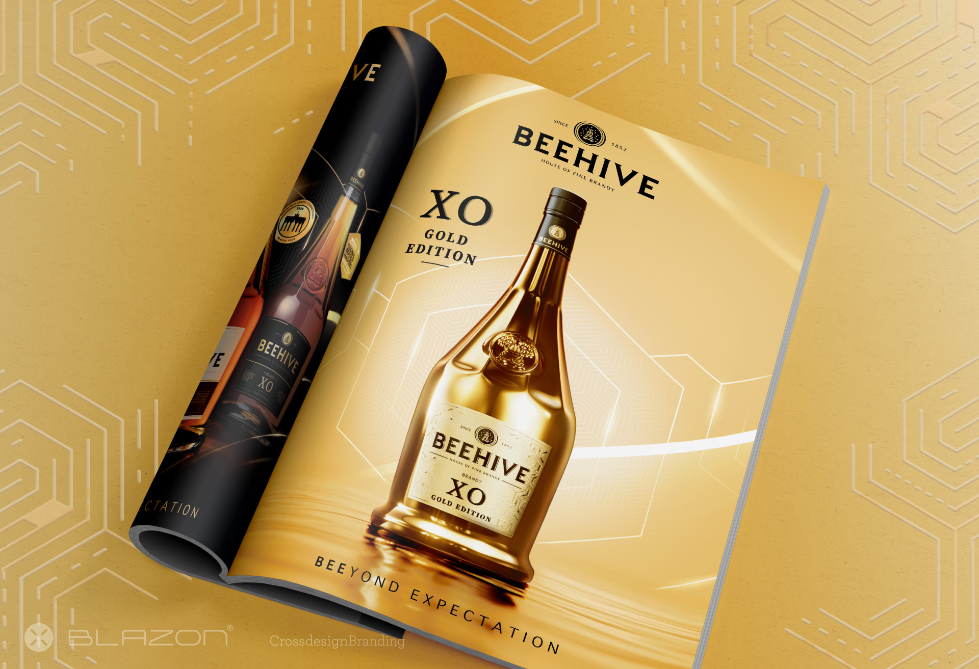 blazon design BEEHIVE XO GOLD EDITION