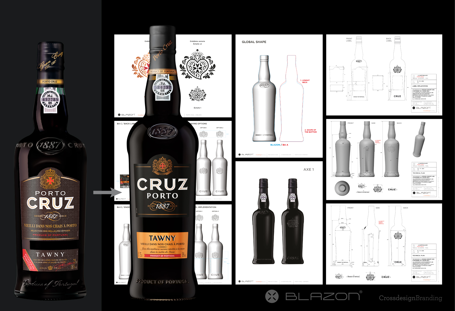 blazon design  CRUZ, N°1 MONDIAL DU PORTO