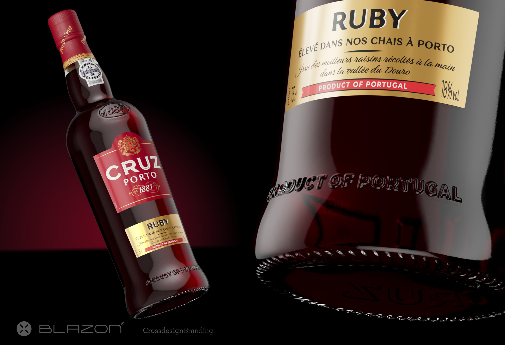 blazon design  CRUZ, N°1 MONDIAL DU PORTO