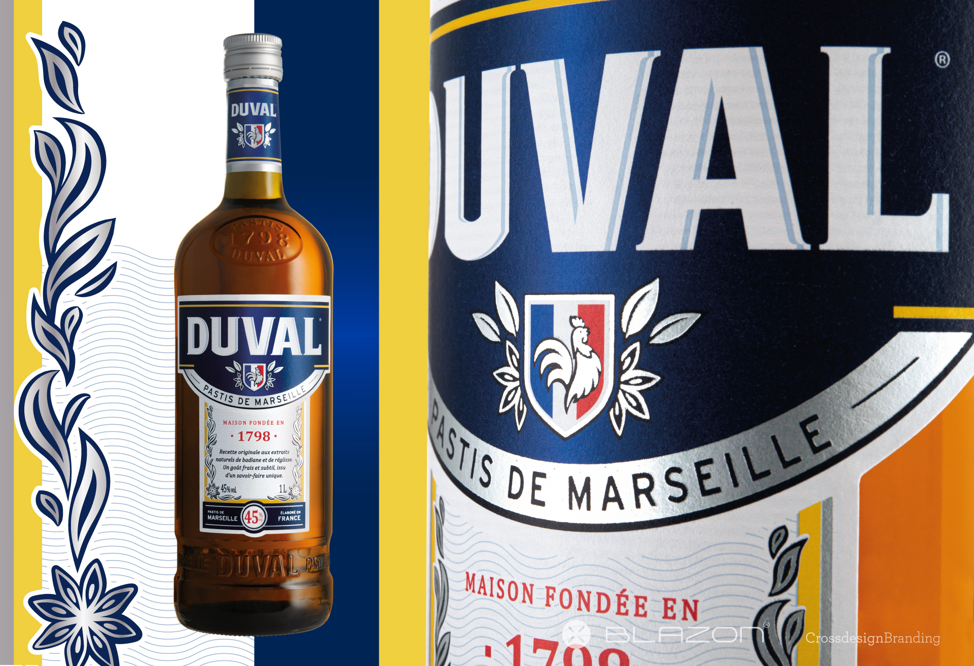 blazon design DUVAL - PASTIS DE MARSEILLE