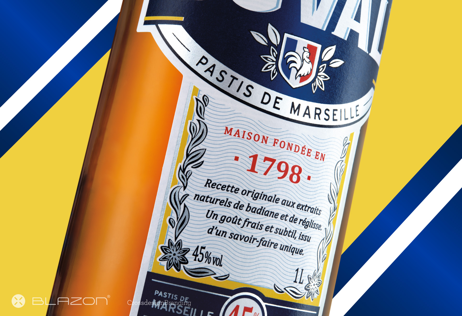 blazon design DUVAL - PASTIS DE MARSEILLE