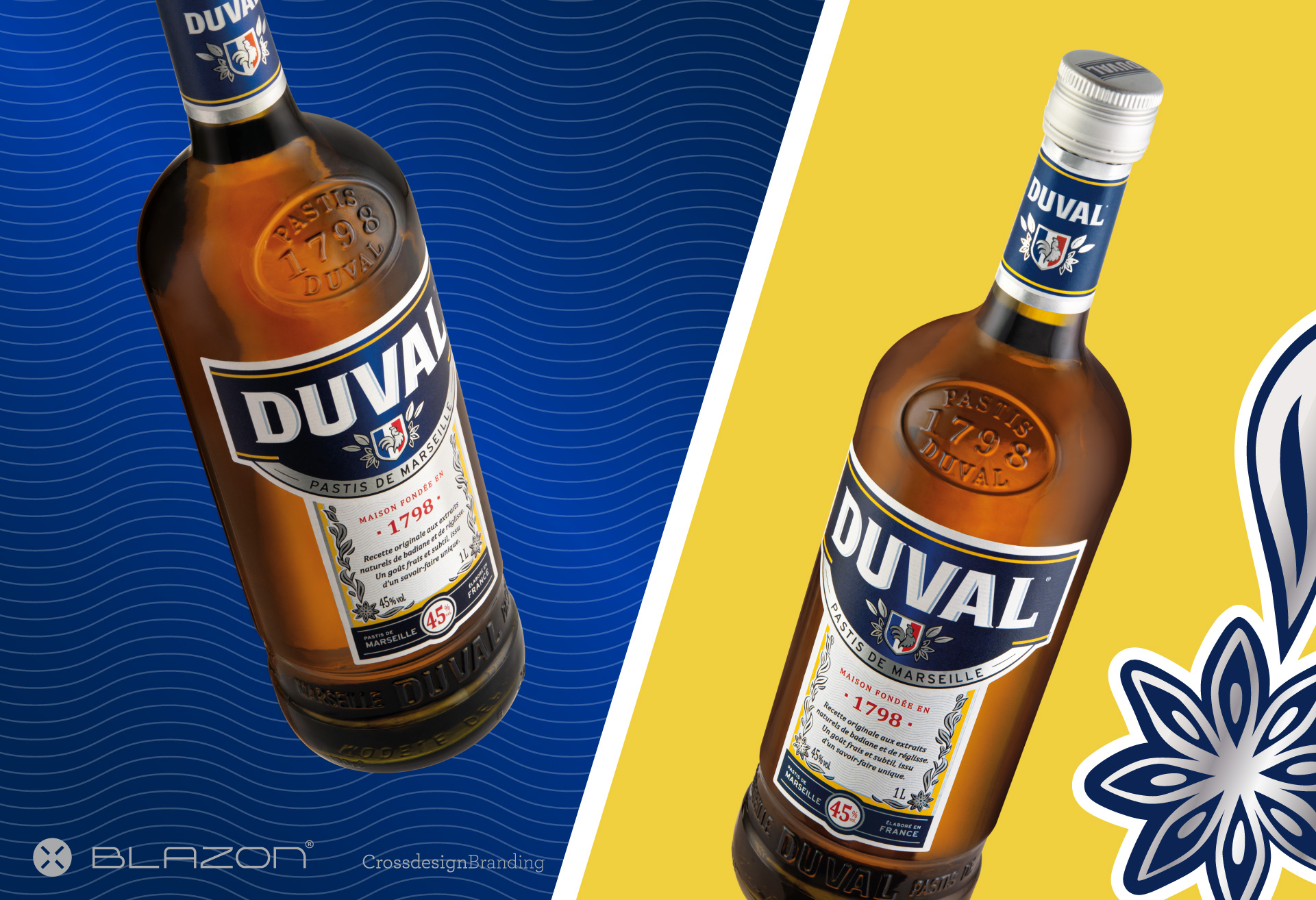 blazon design DUVAL - PASTIS DE MARSEILLE