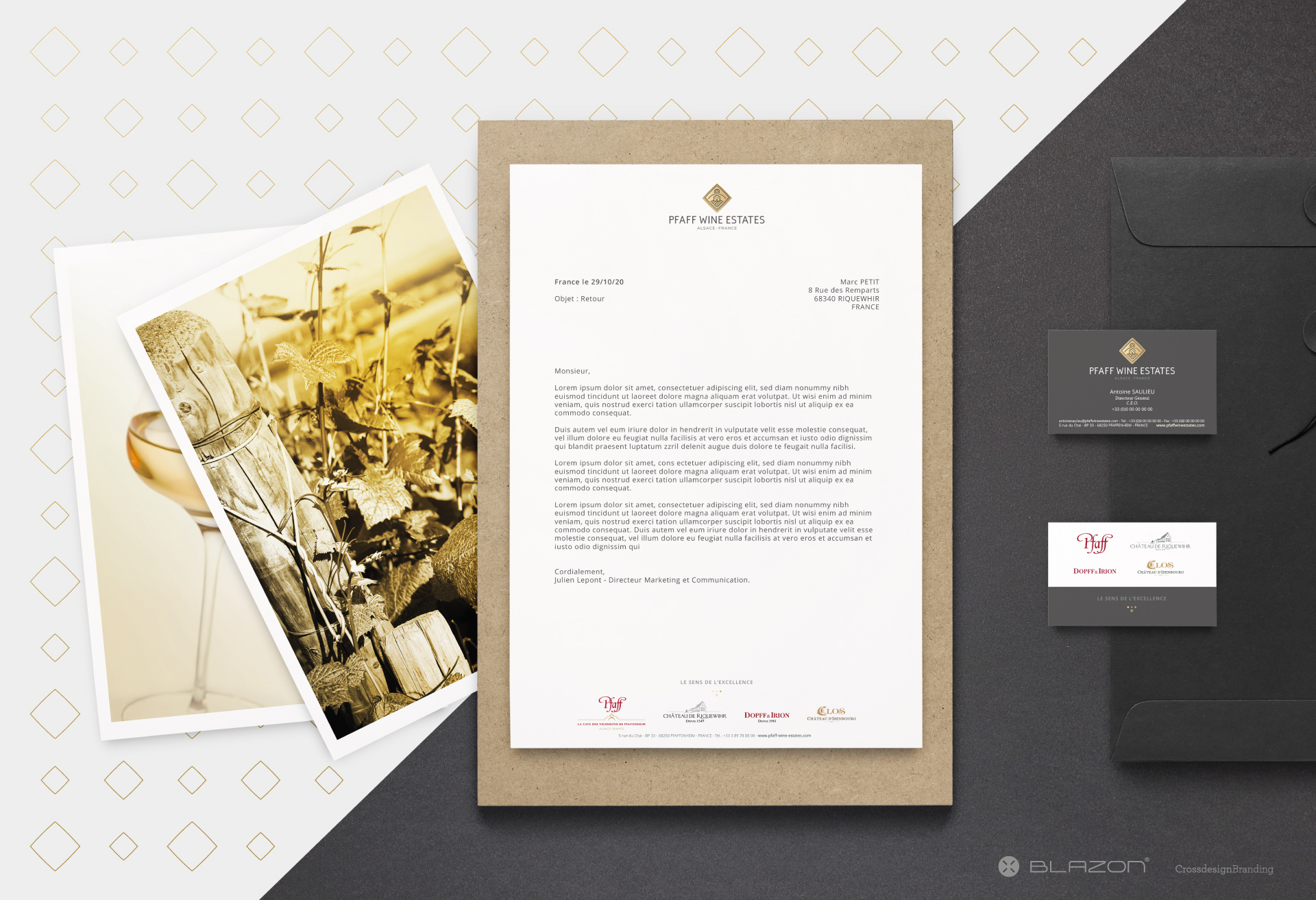 blazon design PFAFF WINE ESTATES