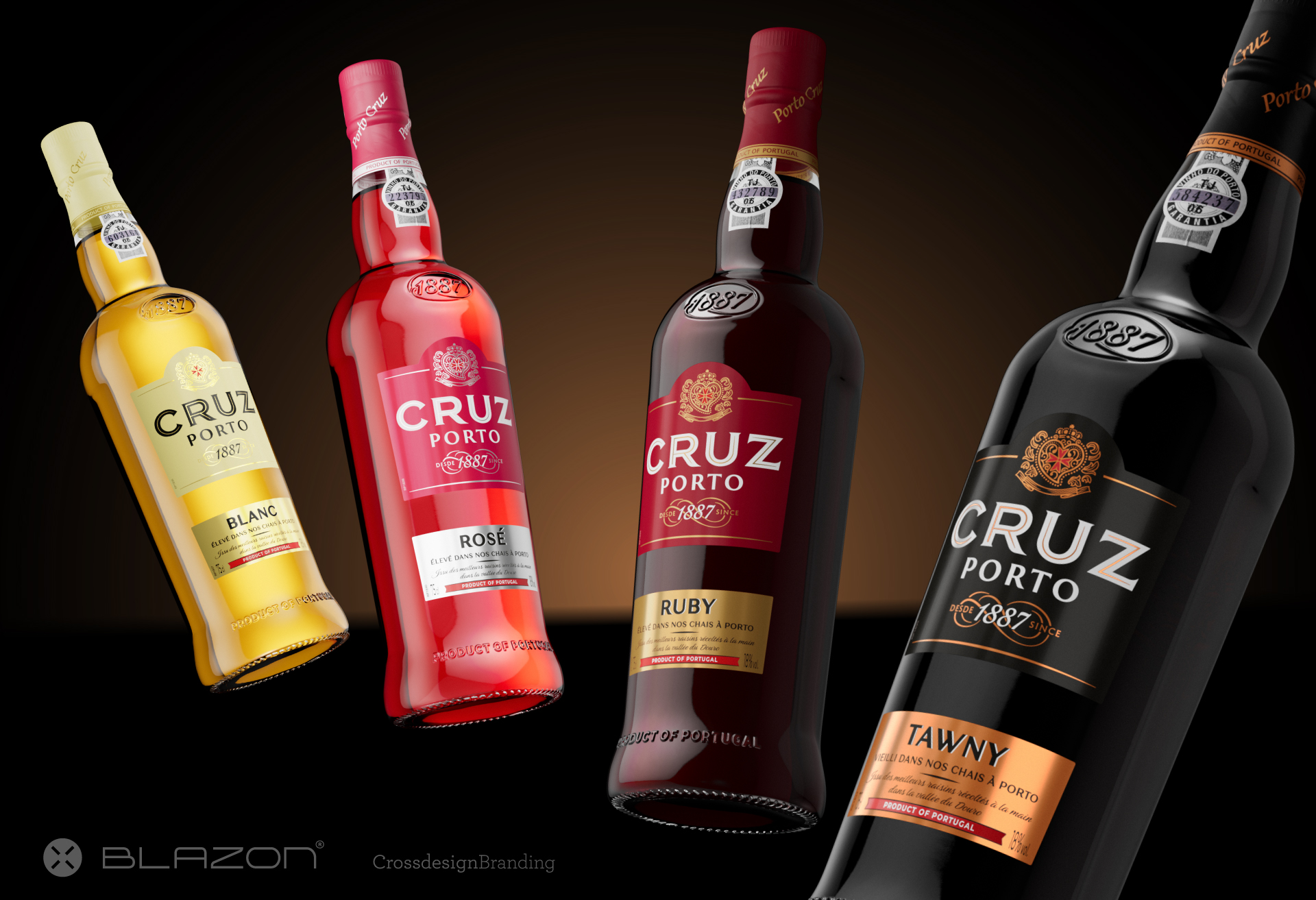 BLAZON / Crossdesign revitalise la marque et les produits de CRUZ, le n°1 mondial du Porto