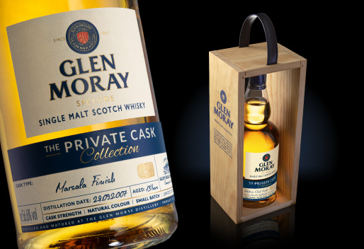 BLAZON / Crossdesign conçoit l’identité d’une nouvelle gamme de whiskies single malt exclusifs pour Glen Moray