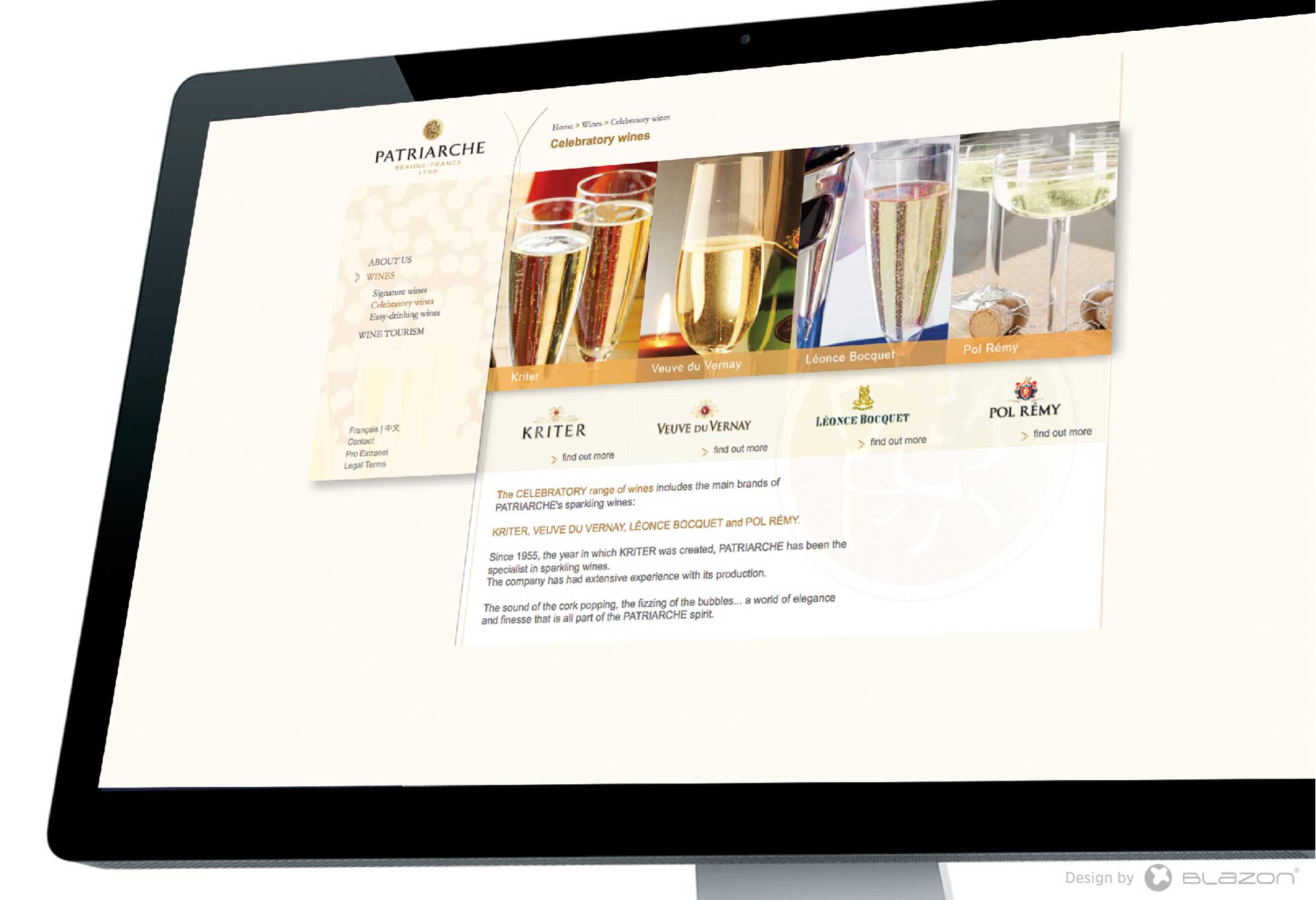 blazon design slide portfolio PATRIARCHE