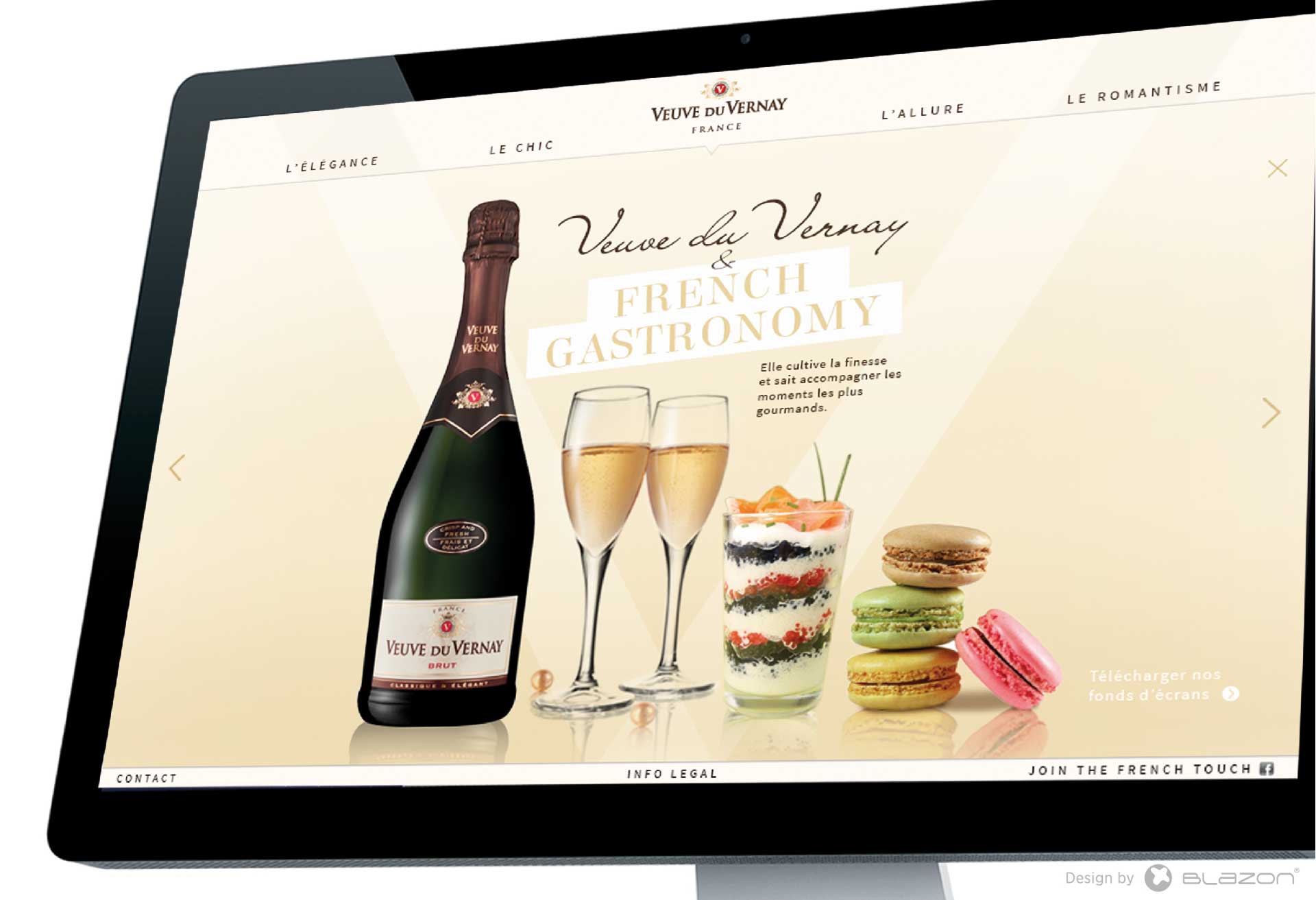 blazon design slide portfolio VEUVE DU VERNAY